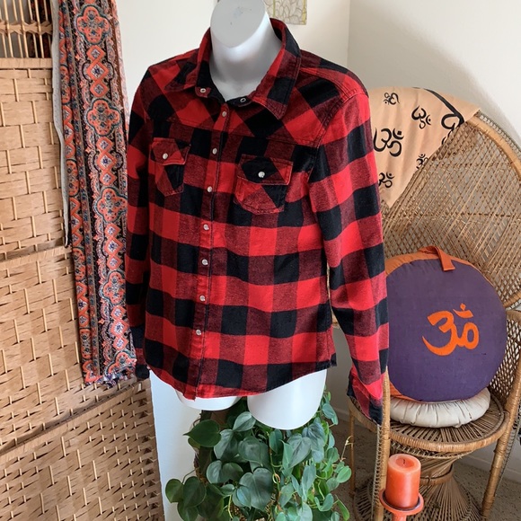 Warm flannel button down long sleeve shirt - Picture 2 of 4